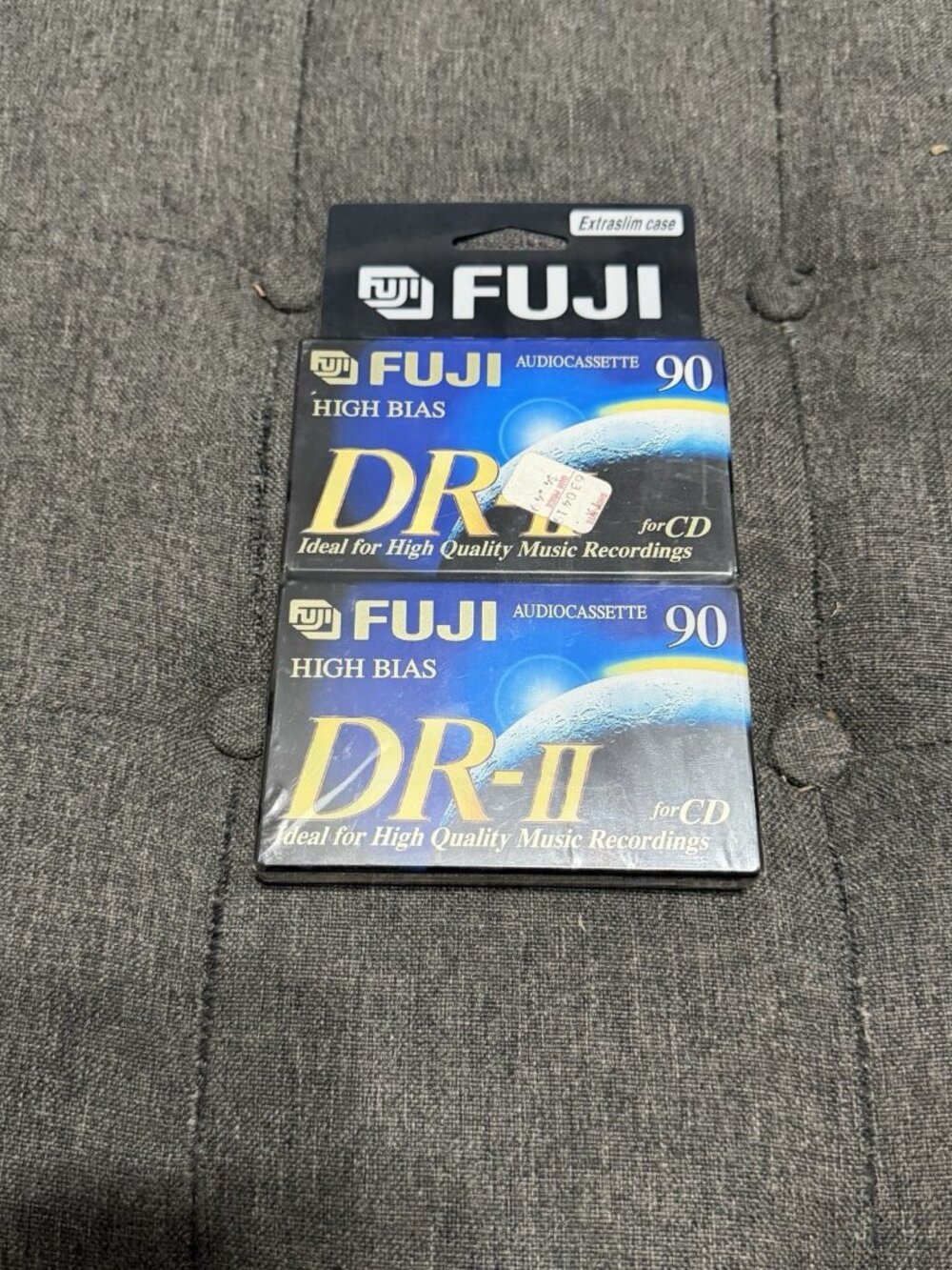 Fuji DR-II 90 Minute Blank Audio Cassette 2-Pack New